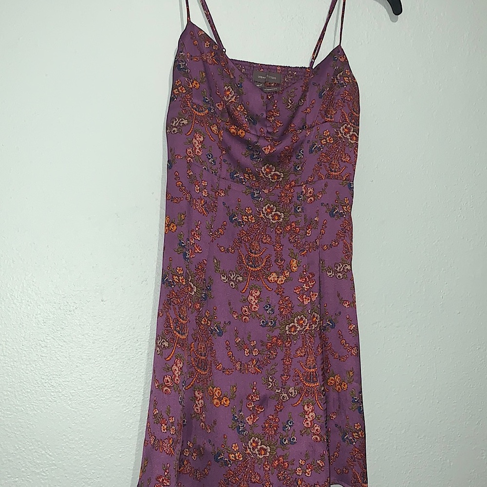 Floral Satin mini dress
